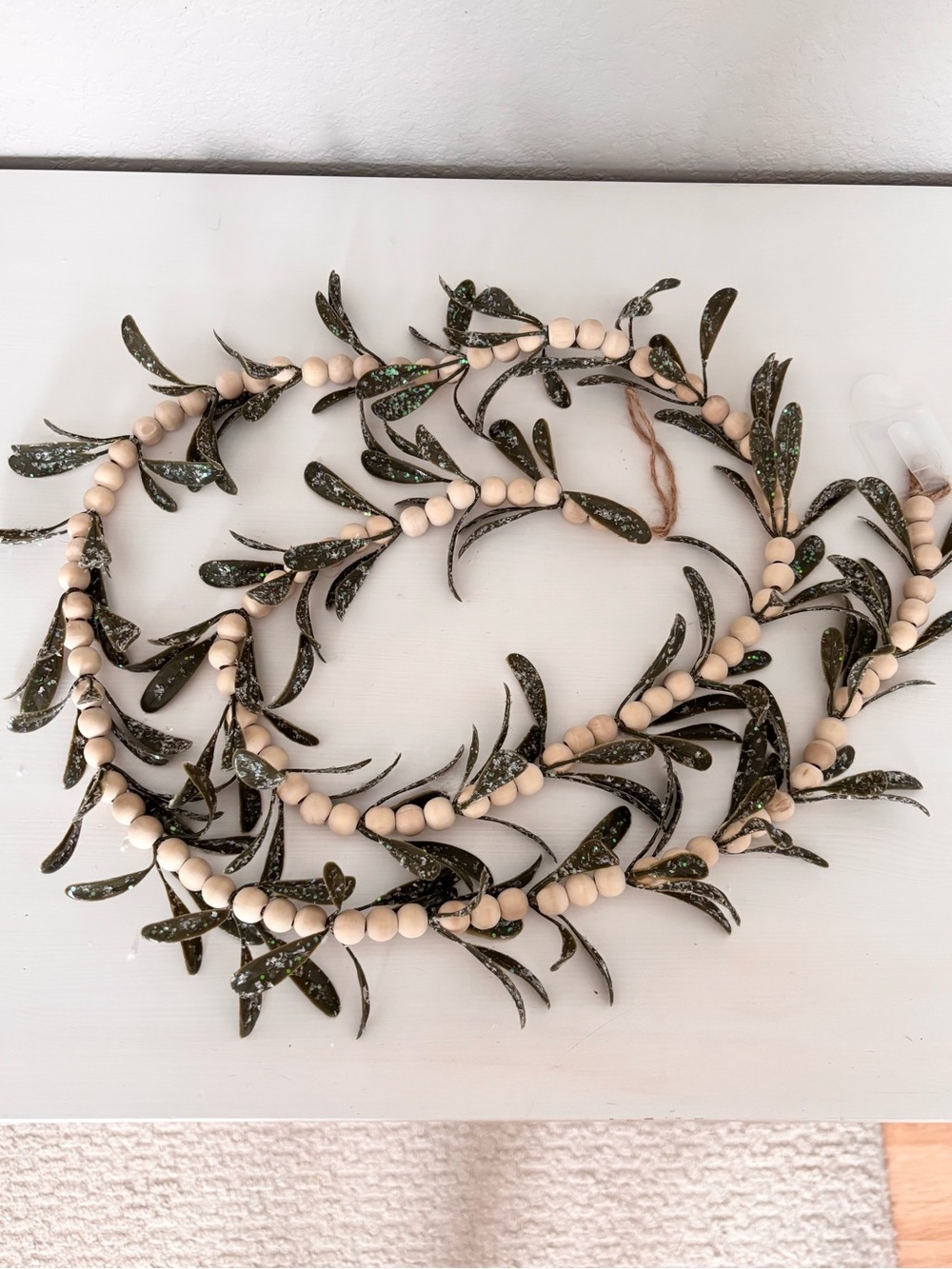 HOBBY LOBBY (2) Icy Mistletoe Beaded Garlands NWT - Picture 2 of 7